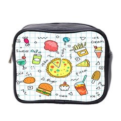 Colorful Doodle Soda Cartoon Set Mini Toiletries Bag 2-side by Sapixe