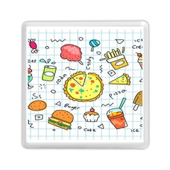 Colorful Doodle Soda Cartoon Set Memory Card Reader (square)  by Sapixe