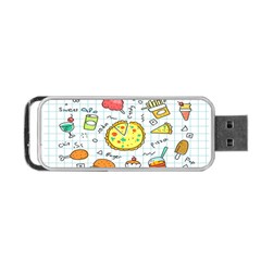 Colorful Doodle Soda Cartoon Set Portable Usb Flash (one Side) by Sapixe