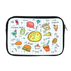 Colorful Doodle Soda Cartoon Set Apple Macbook Pro 17  Zipper Case by Sapixe