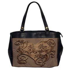 Wood Sculpt Carved Background Office Handbags