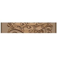 Wood Sculpt Carved Background Large Flano Scarf 