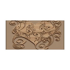 Wood Sculpt Carved Background Yoga Headband