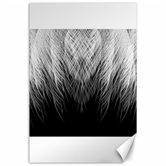 Feather Graphic Design Background Canvas 24  X 36  by Sapixe