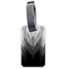 Feather Graphic Design Background Luggage Tags (two Sides) by Sapixe