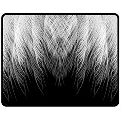 Feather Graphic Design Background Double Sided Fleece Blanket (medium) 