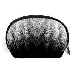 Feather Graphic Design Background Accessory Pouches (large)  by Sapixe