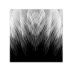 Feather Graphic Design Background Small Satin Scarf (square) by Sapixe