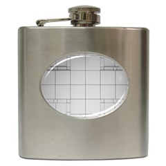 Abstract Architecture Contemporary Hip Flask (6 Oz) by Sapixe