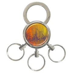 Fiesta Colorful Background 3-ring Key Chains by Sapixe