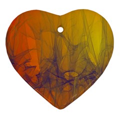 Fiesta Colorful Background Heart Ornament (two Sides) by Sapixe