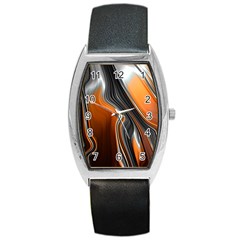 Fractal Structure Mathematics Barrel Style Metal Watch by Sapixe