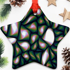 Fuzzy Abstract Art Urban Fragments Ornament (star) by Sapixe