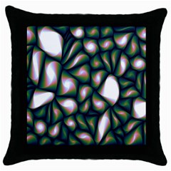 Fuzzy Abstract Art Urban Fragments Throw Pillow Case (black) by Sapixe