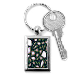 Fuzzy Abstract Art Urban Fragments Key Chains (rectangle)  by Sapixe