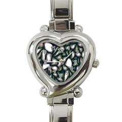 Fuzzy Abstract Art Urban Fragments Heart Italian Charm Watch by Sapixe