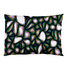 Fuzzy Abstract Art Urban Fragments Pillow Case by Sapixe