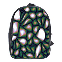 Fuzzy Abstract Art Urban Fragments School Bag (large) by Sapixe