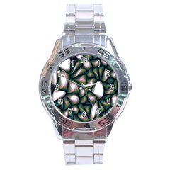 Fuzzy Abstract Art Urban Fragments Stainless Steel Analogue Watch by Sapixe