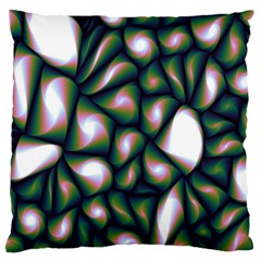 Fuzzy Abstract Art Urban Fragments Large Cushion Case (one Side) by Sapixe