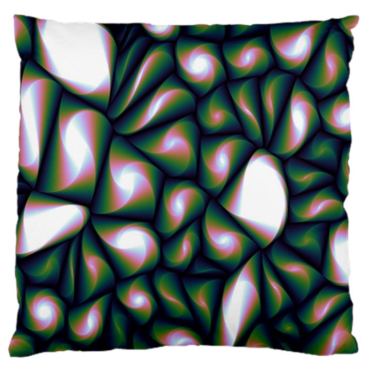 Fuzzy Abstract Art Urban Fragments Large Cushion Case (One Side)