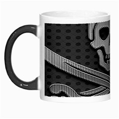 Skull Metal Background Carved Morph Mugs by Sapixe