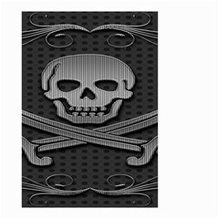 Skull Metal Background Carved Small Garden Flag (two Sides) by Sapixe