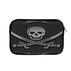 Skull Metal Background Carved Apple Macbook Pro 13  Zipper Case by Sapixe