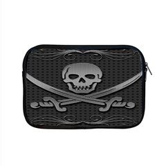 Skull Metal Background Carved Apple Macbook Pro 15  Zipper Case by Sapixe