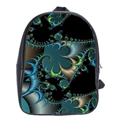 Fractal Art Artwork Digital Art School Bag (large) by Sapixe