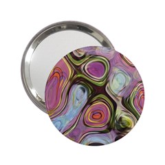 Retro Background Colorful Hippie 2 25  Handbag Mirrors by Sapixe