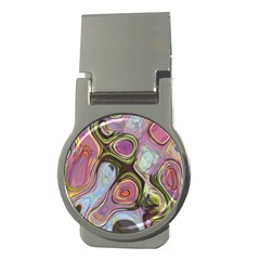 Retro Background Colorful Hippie Money Clips (round)  by Sapixe