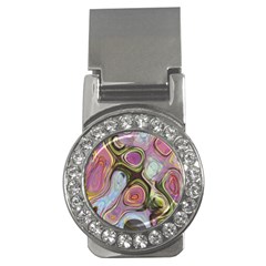 Retro Background Colorful Hippie Money Clips (cz)  by Sapixe