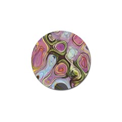 Retro Background Colorful Hippie Golf Ball Marker by Sapixe