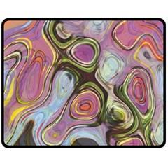 Retro Background Colorful Hippie Fleece Blanket (medium)  by Sapixe