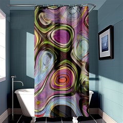 Retro Background Colorful Hippie Shower Curtain 36  X 72  (stall)  by Sapixe