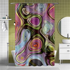 Retro Background Colorful Hippie Shower Curtain 48  X 72  (small)  by Sapixe