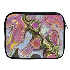 Retro Background Colorful Hippie Apple Ipad 2/3/4 Zipper Cases by Sapixe