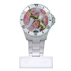 Retro Background Colorful Hippie Plastic Nurses Watch by Sapixe