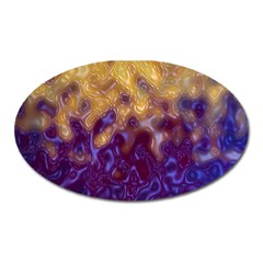 Fractal Rendering Background Oval Magnet by Sapixe