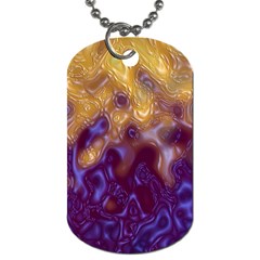 Fractal Rendering Background Dog Tag (two Sides) by Sapixe