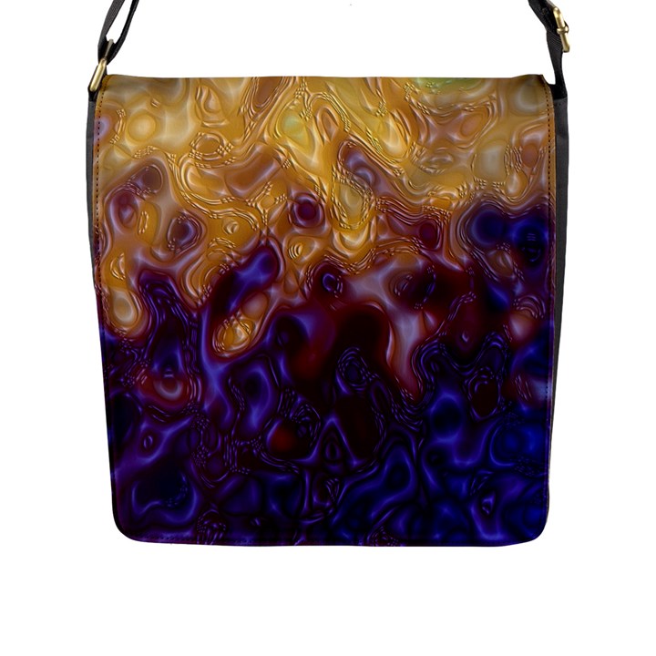 Fractal Rendering Background Flap Messenger Bag (L) 