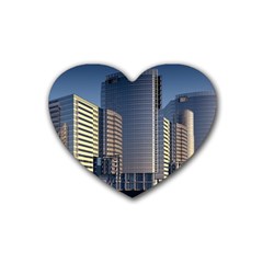 Skyscraper Skyscrapers Building Heart Coaster (4 Pack)  by Sapixe