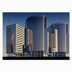 Skyscraper Skyscrapers Building Large Glasses Cloth (2-side)