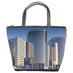 Skyscraper Skyscrapers Building Bucket Bags by Sapixe