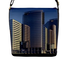 Skyscraper Skyscrapers Building Flap Messenger Bag (l)  by Sapixe