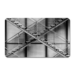 Architecture Stairs Steel Abstract Magnet (rectangular) by Sapixe