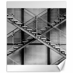 Architecture Stairs Steel Abstract Canvas 8  X 10  by Sapixe