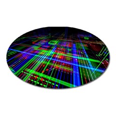 Electronics Board Computer Trace Oval Magnet by Sapixe