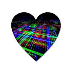 Electronics Board Computer Trace Heart Magnet by Sapixe